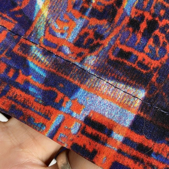 Asian Design BOFF Mens 2XL Short Sleeve Graphic Colorful Button Front Shirt - Picture 6 of 7